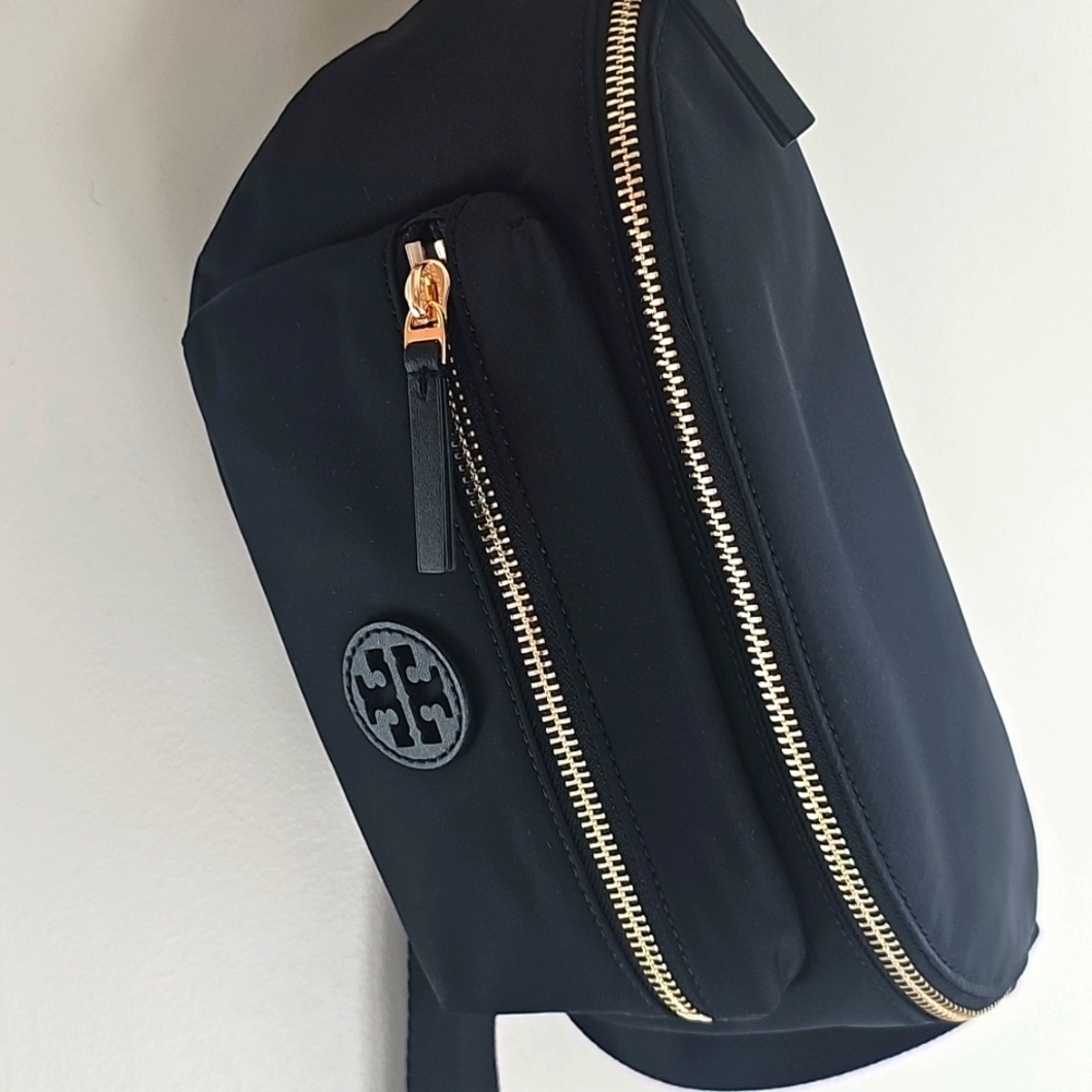 NWT Tory Burch Nylon Belt Bag Black